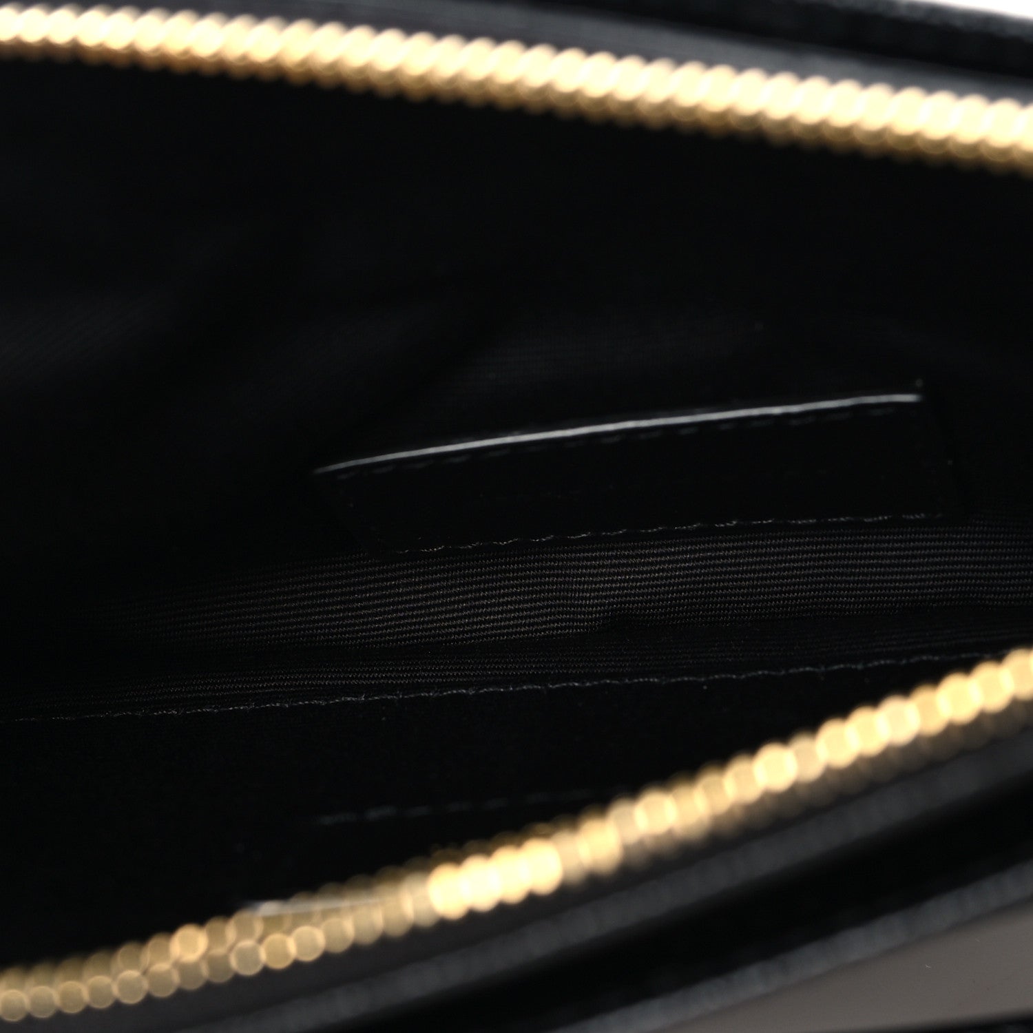 Grain De Poudre Chevron Monogram Large Bill Pouch Black