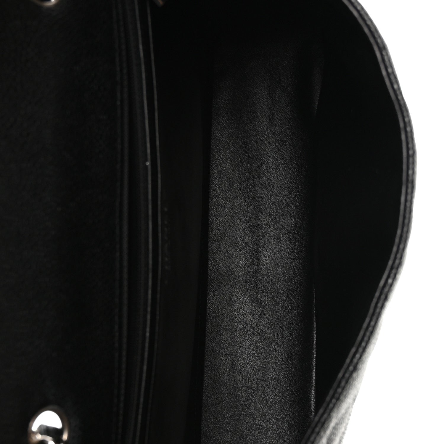 Caviar Quilted Jumbo Single Flap Black
