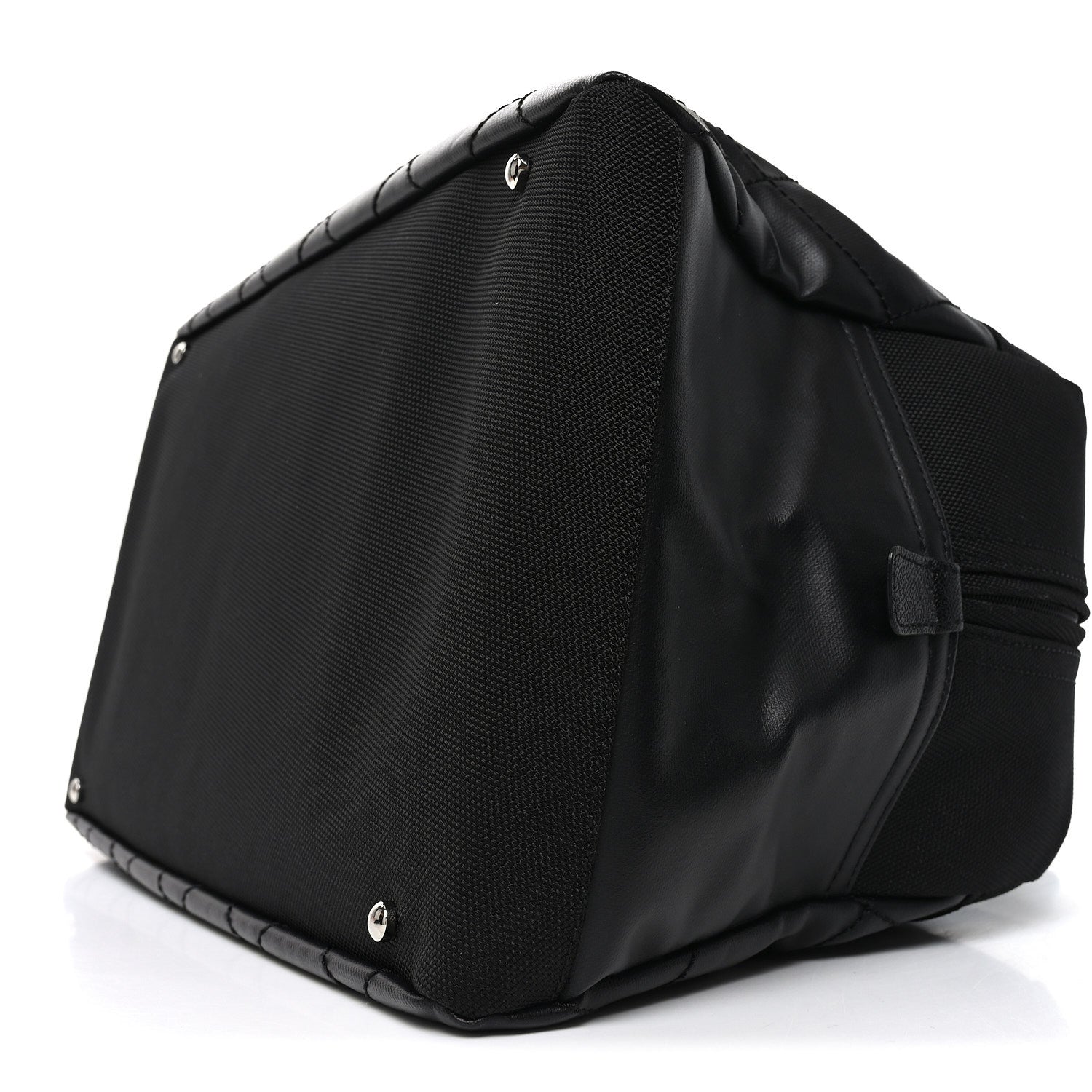 Coated Canvas Quilted Paris Biarritz Bowler Black