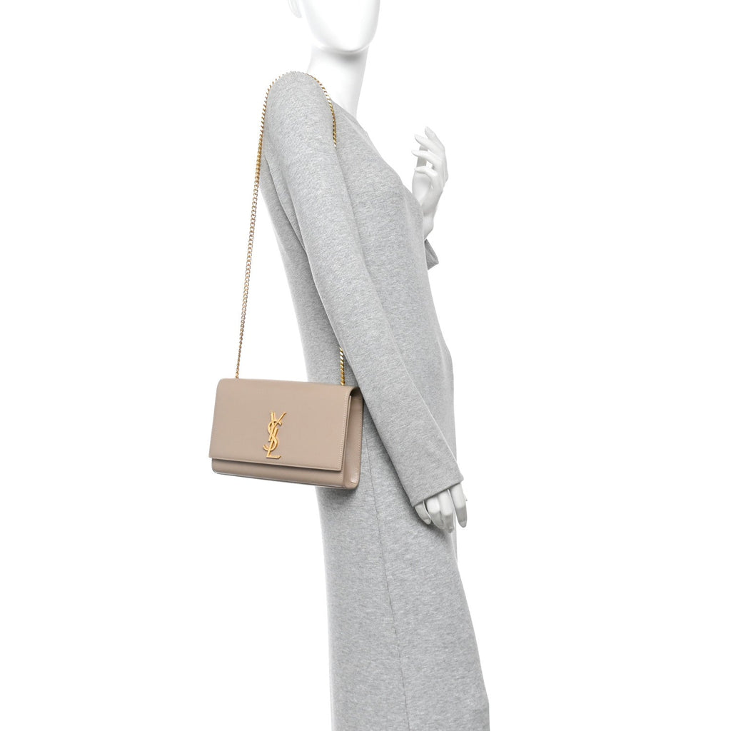 Grain De Poudre Medium Monogram Kate Satchel Nude Powder