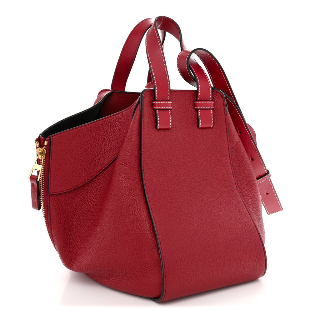 Calfskin Small Hammock Shoulder Bag Rouge
