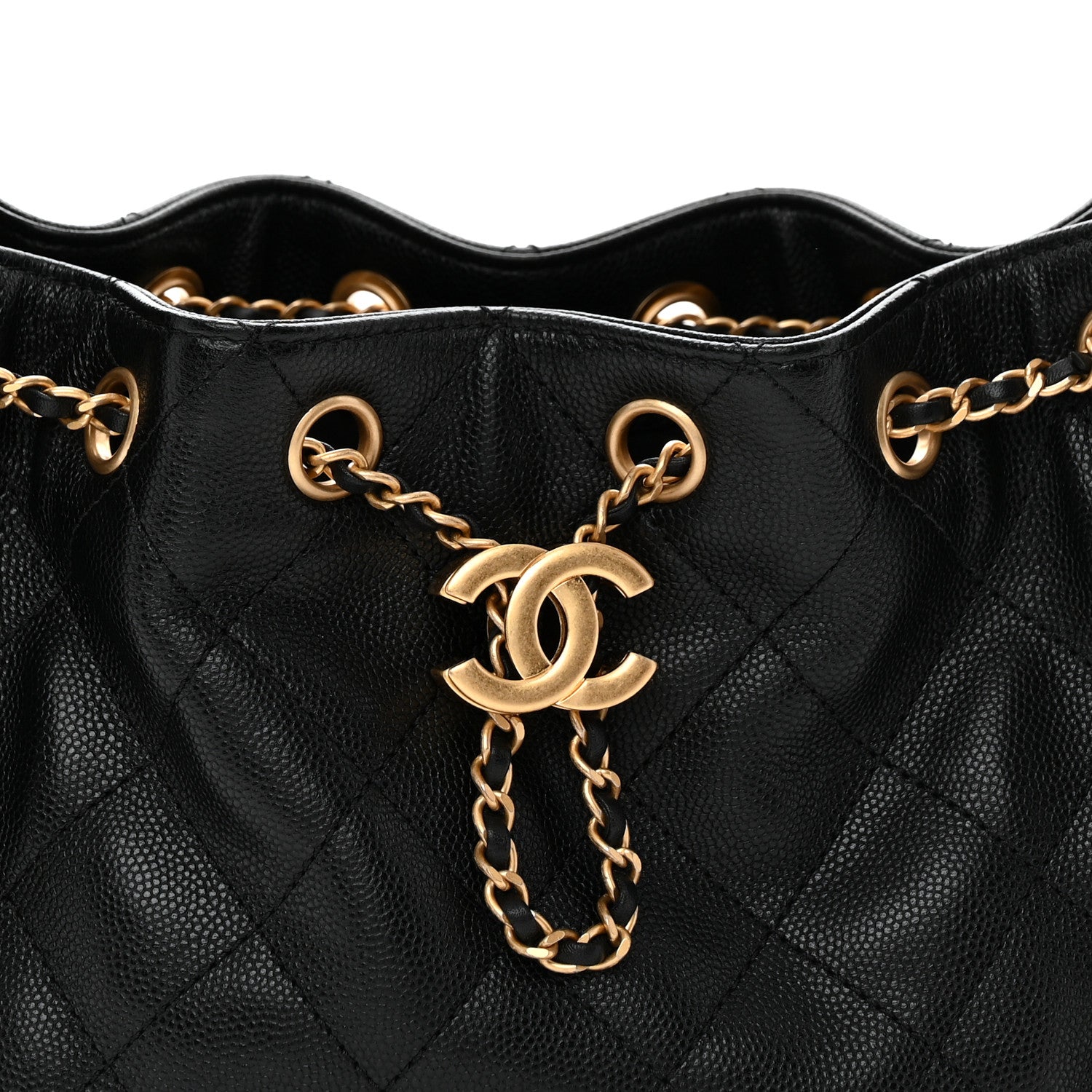 Caviar Quilted Mini Chanel 25 Handbag Black Black