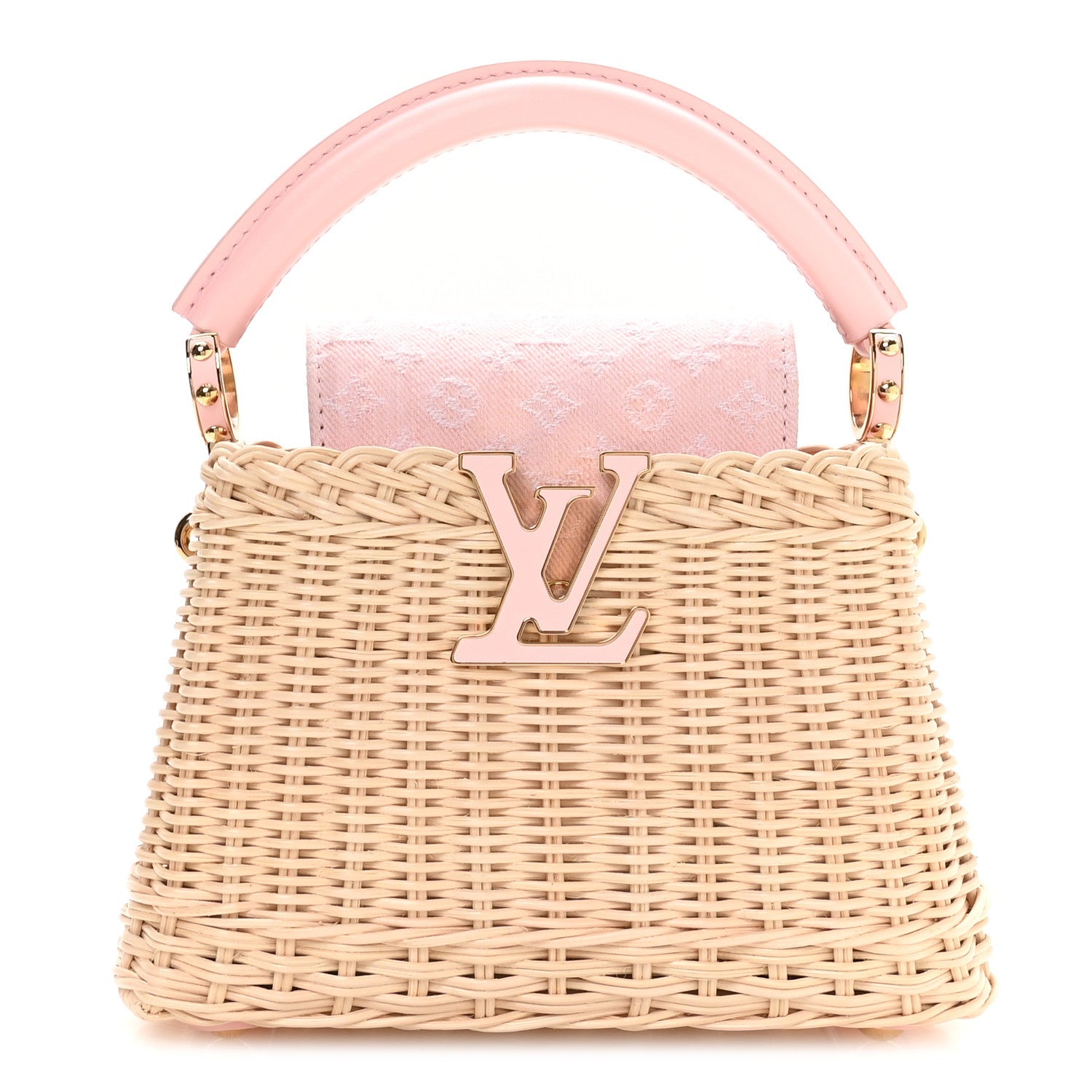 Rattan Denim Capucines Mini Washed Pink