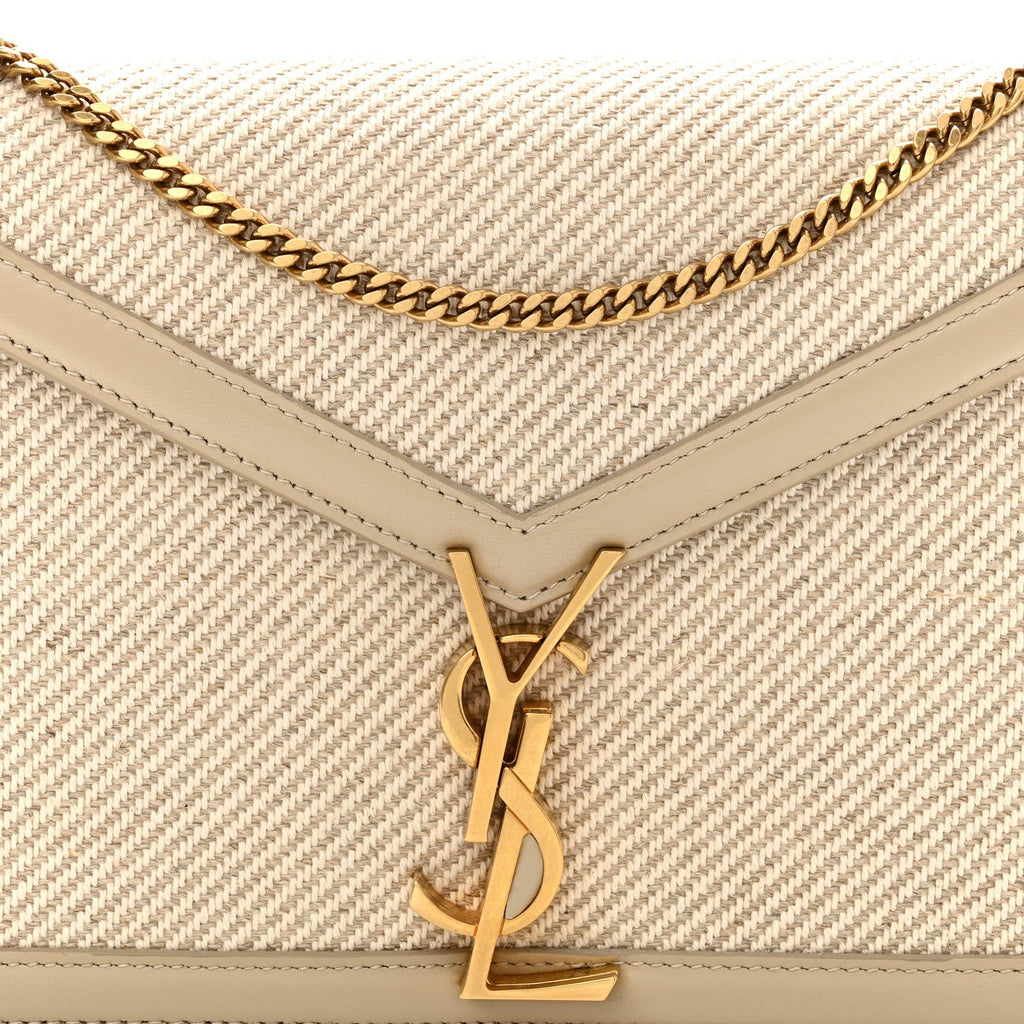 Canvas Calfskin Classic Monogram Cassandra Natural Beige Sea Salt