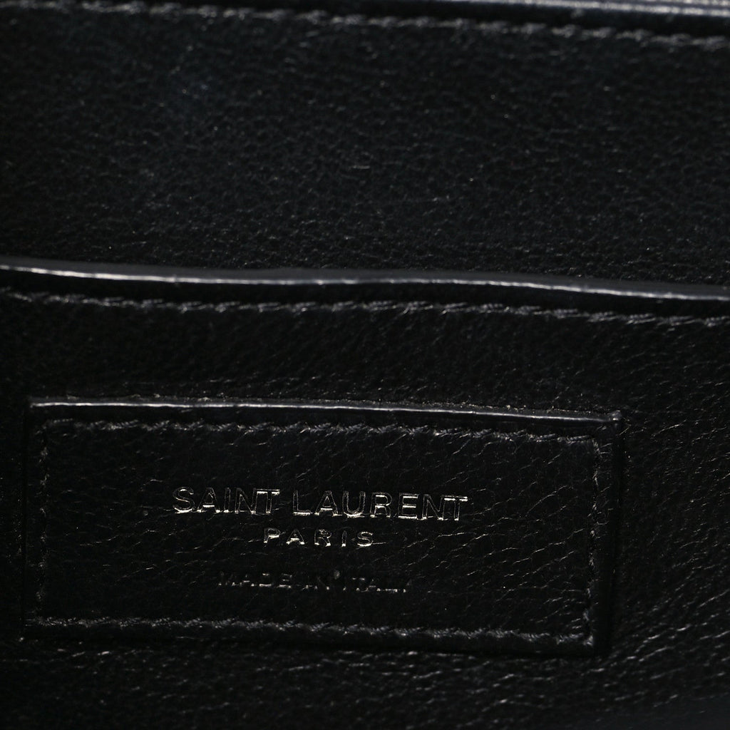 Box Calfskin Monogram Medium Solferino Satchel Black