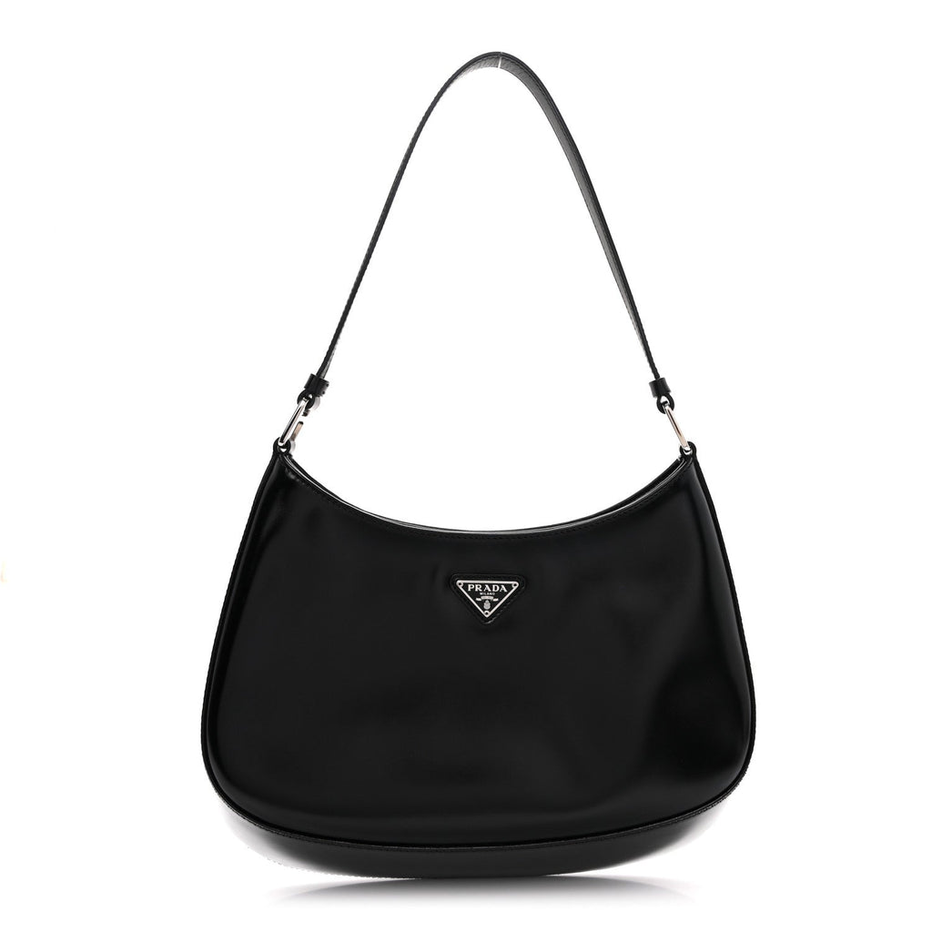 Spazzolato Cleo Shoulder Bag Black