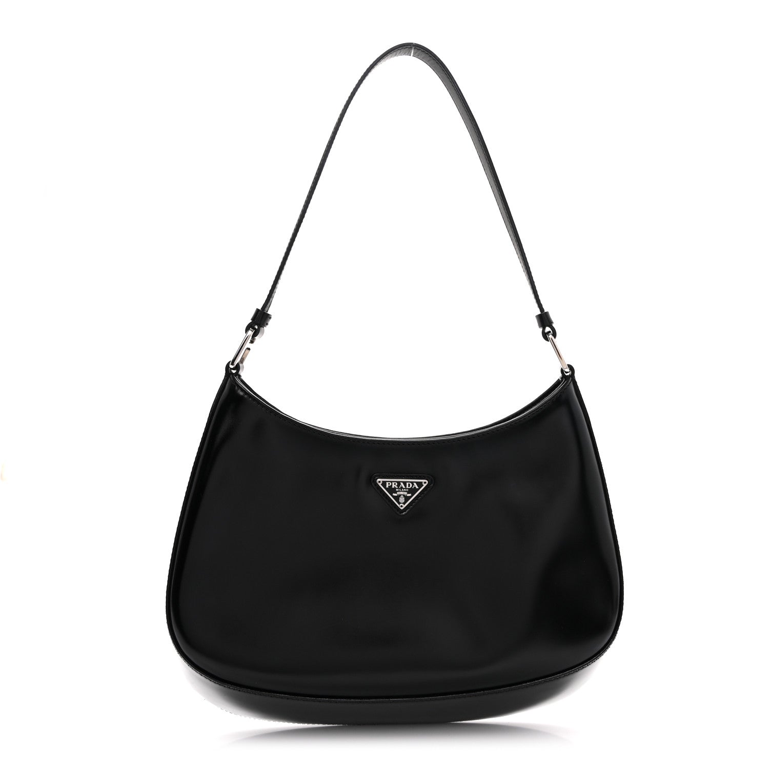 Spazzolato Cleo Shoulder Bag Black