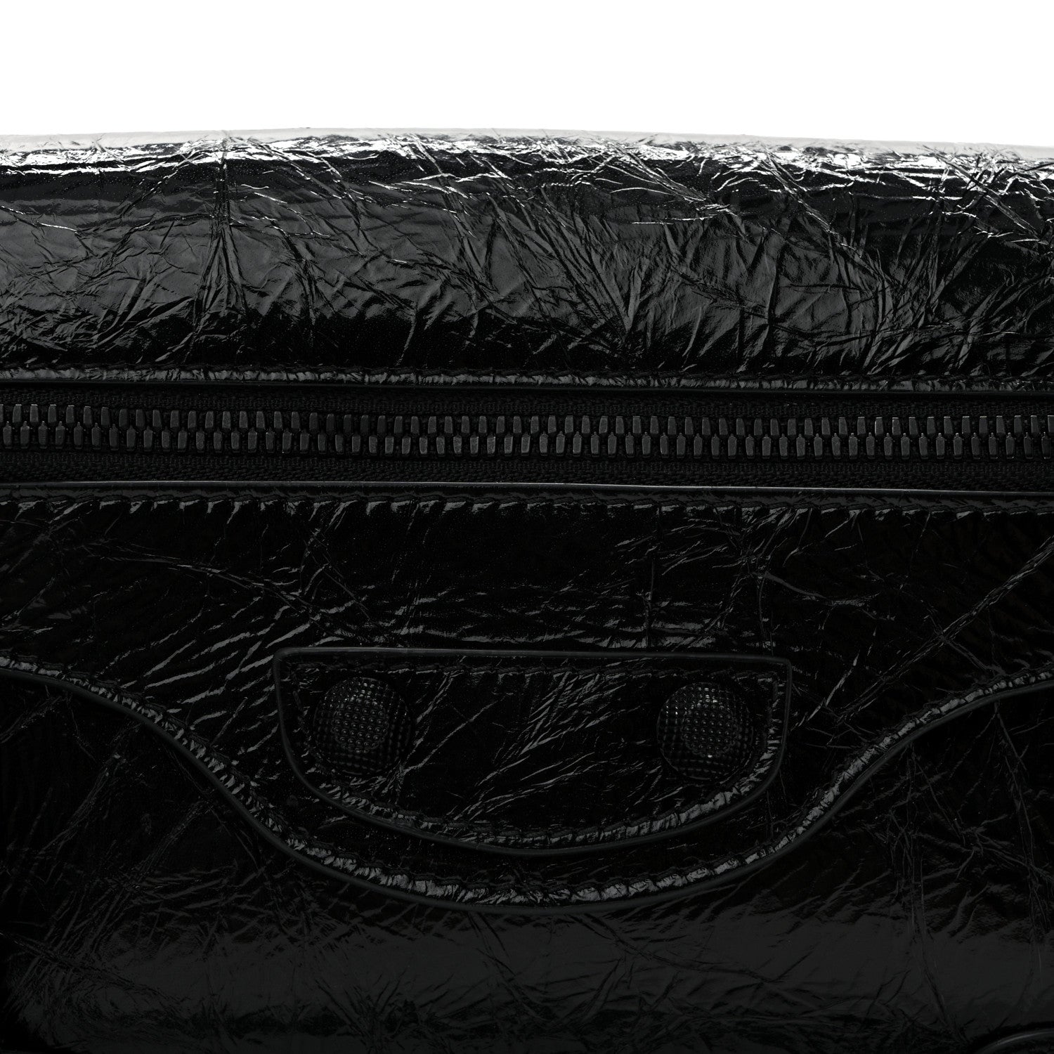 Agneau Arena Monochrome Small Le Cagole Sling Bag Black