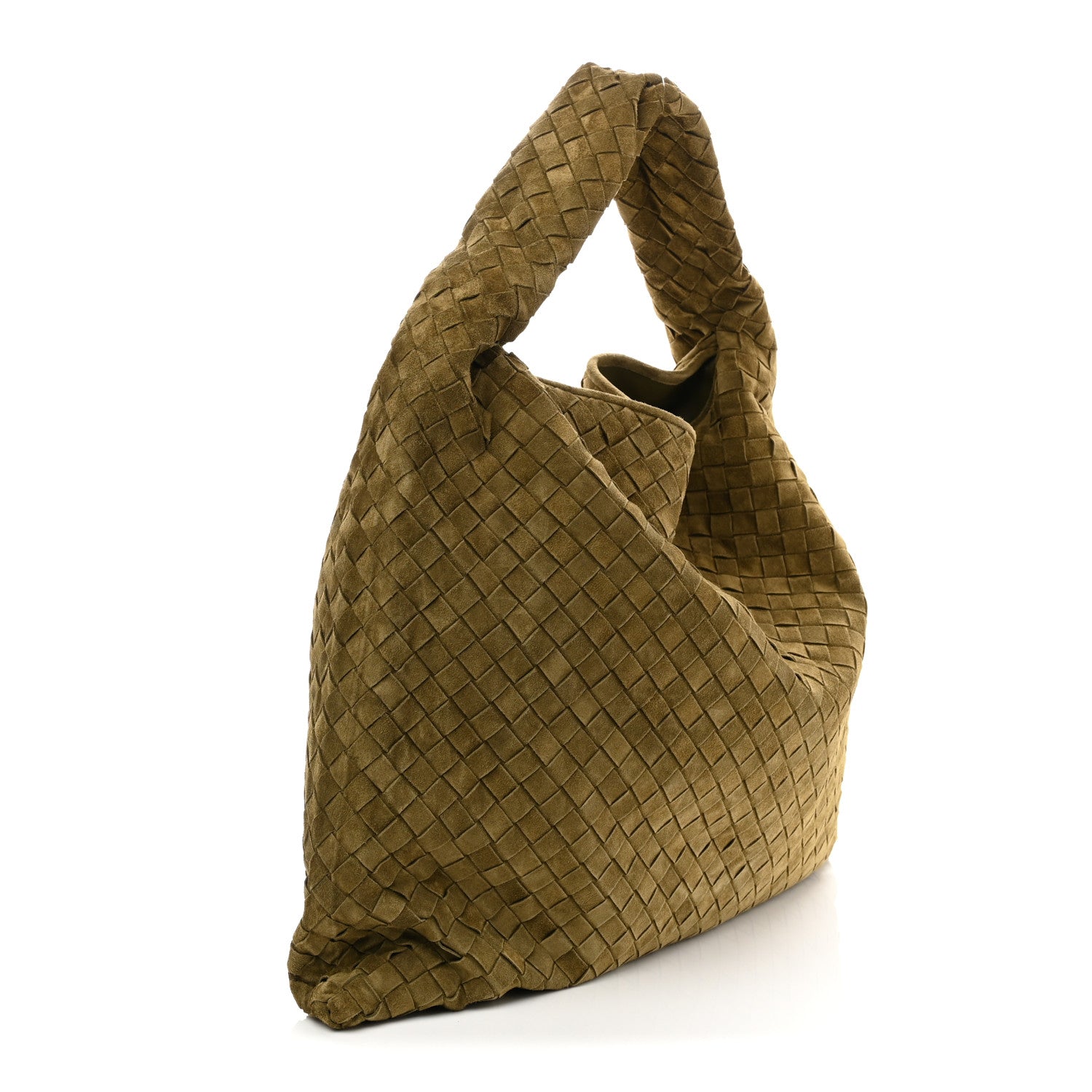 Suede Intrecciato Large Hop Mud