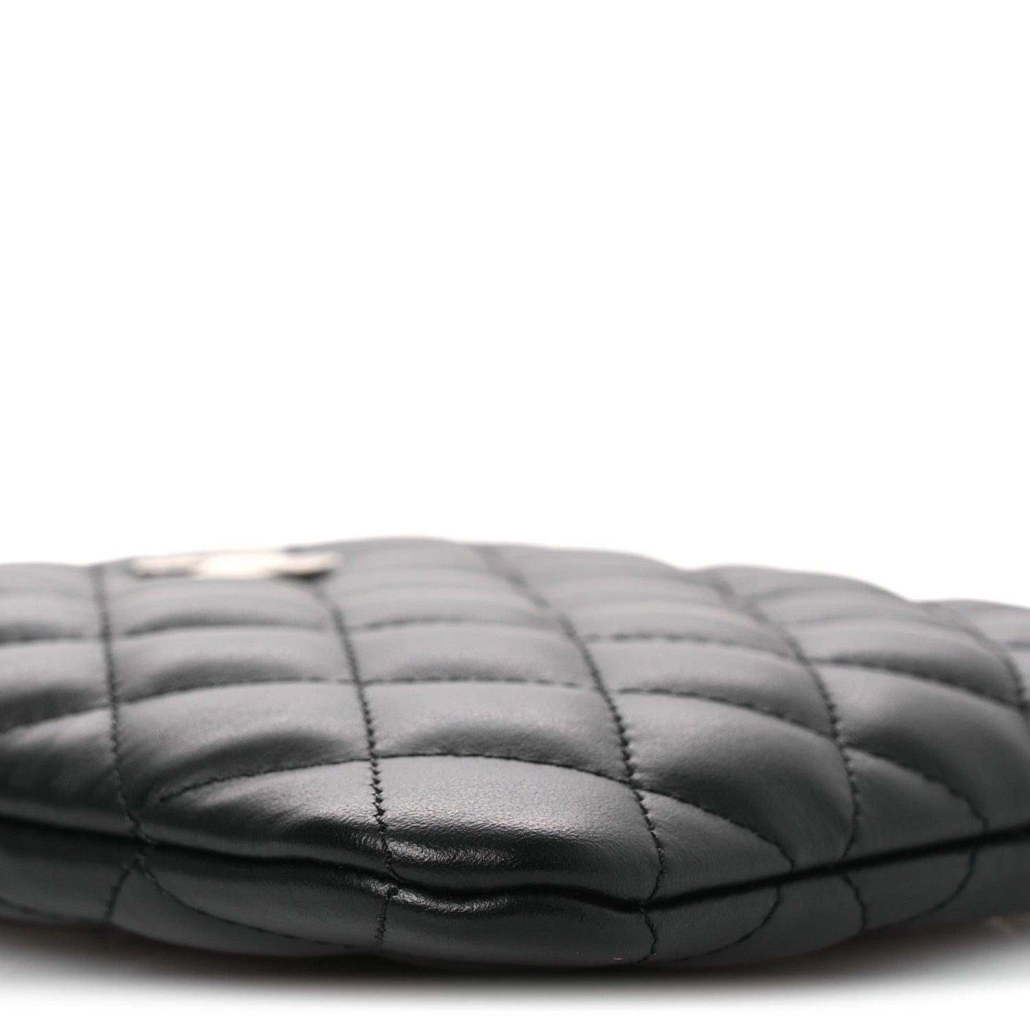 Lambskin Quilted Uniform Crossbody Bag Black