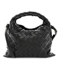 Calfskin Intrecciato Mini Hop Black