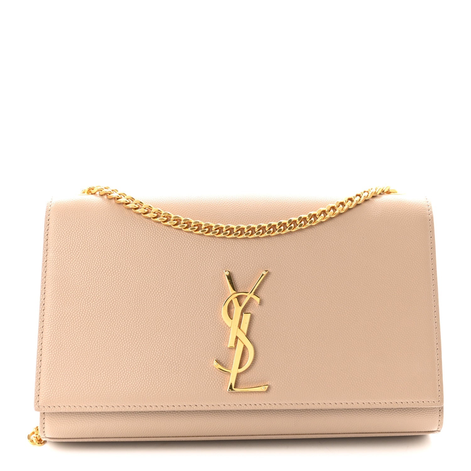Grain De Poudre Medium Monogram Kate Satchel Nude Powder