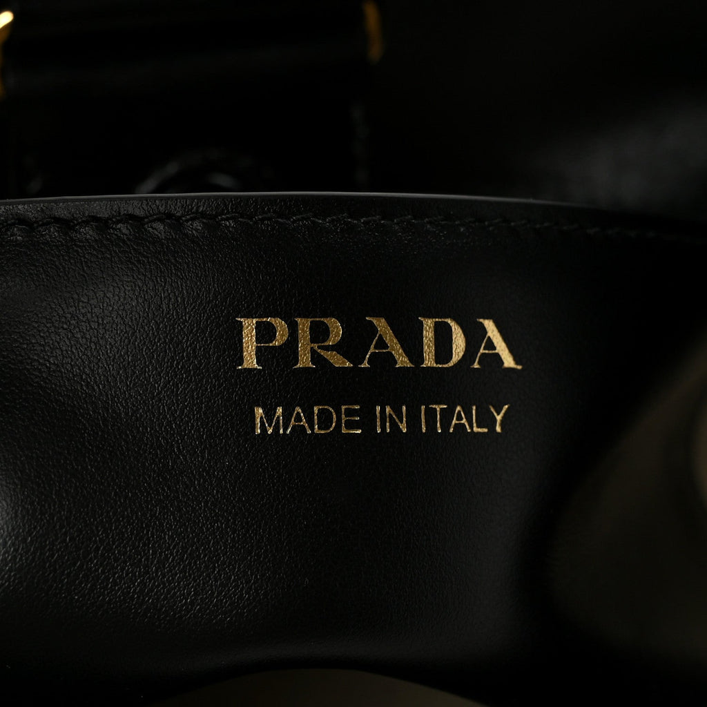 Paglia Spazzolato Shoulder Bag Naturale Black