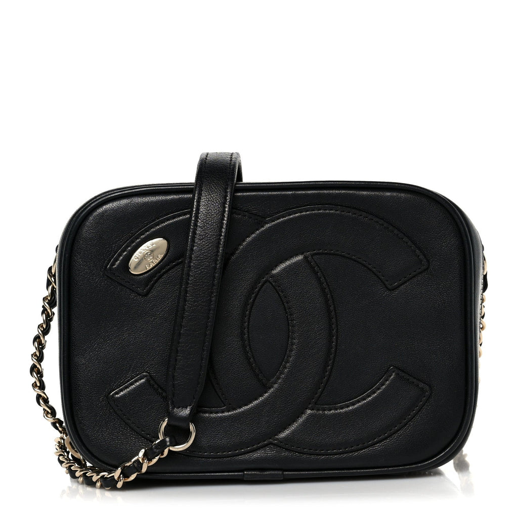 Calfskin CC Mania Camera Case Black