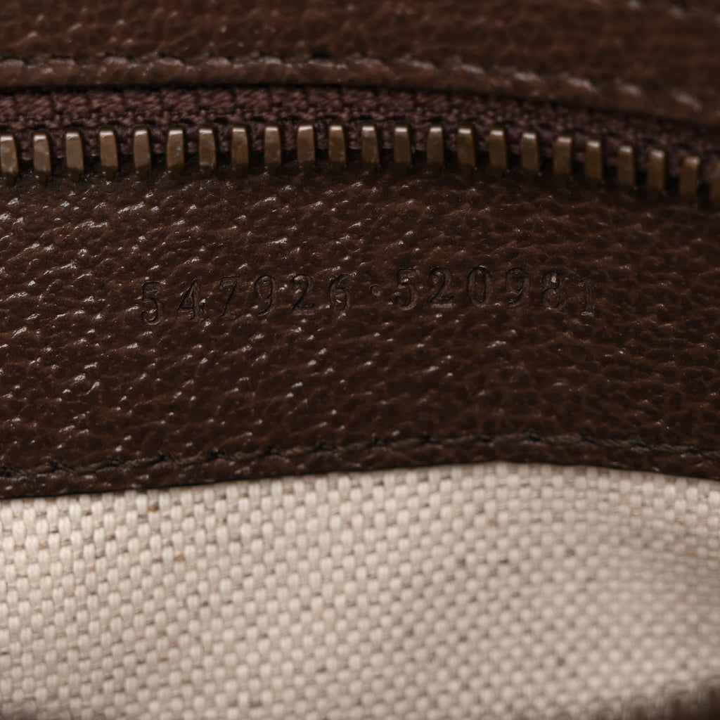 GG Supreme Monogram Web Small Ophidia Messenger Bag Brown
