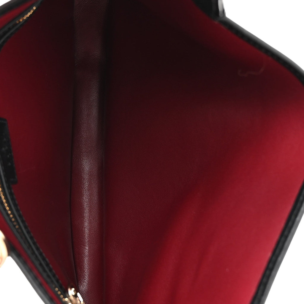 Calfskin Small Jackie Shoulder Bag Black
