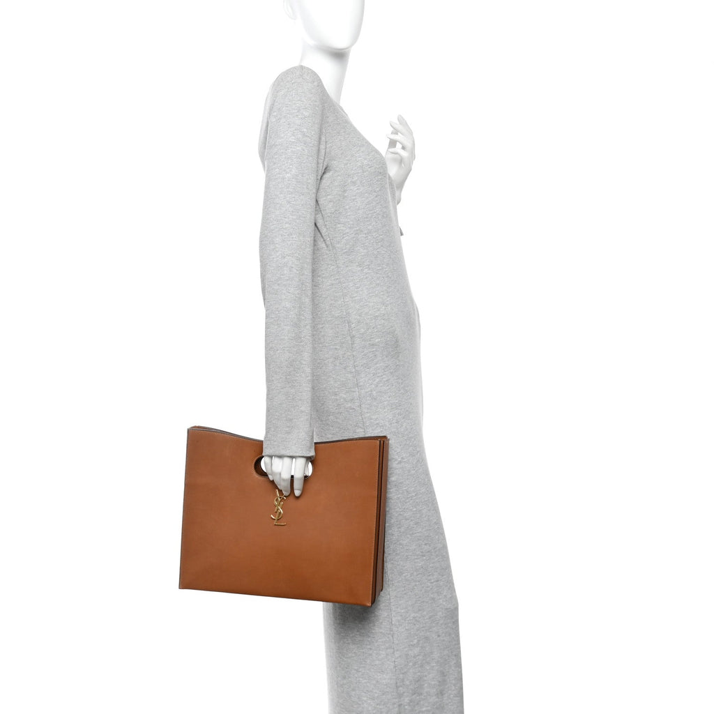 Vegetable Tanned Calfskin Junon Tote Brick
