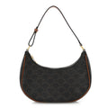 Triomphe Canvas Calfskin Ava Shoulder Bag Tan