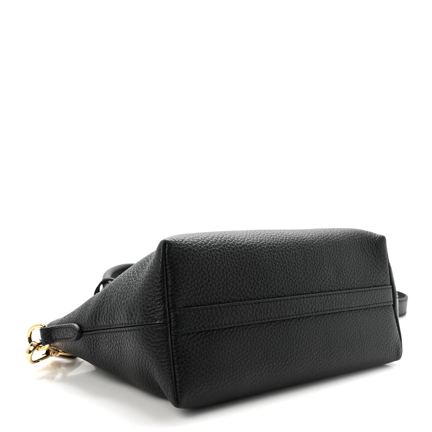 Vitello Daino Small Tote Black
