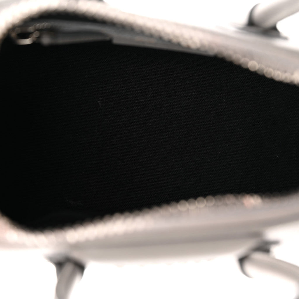Sugar Goatskin Mini Antigona Pearl Grey
