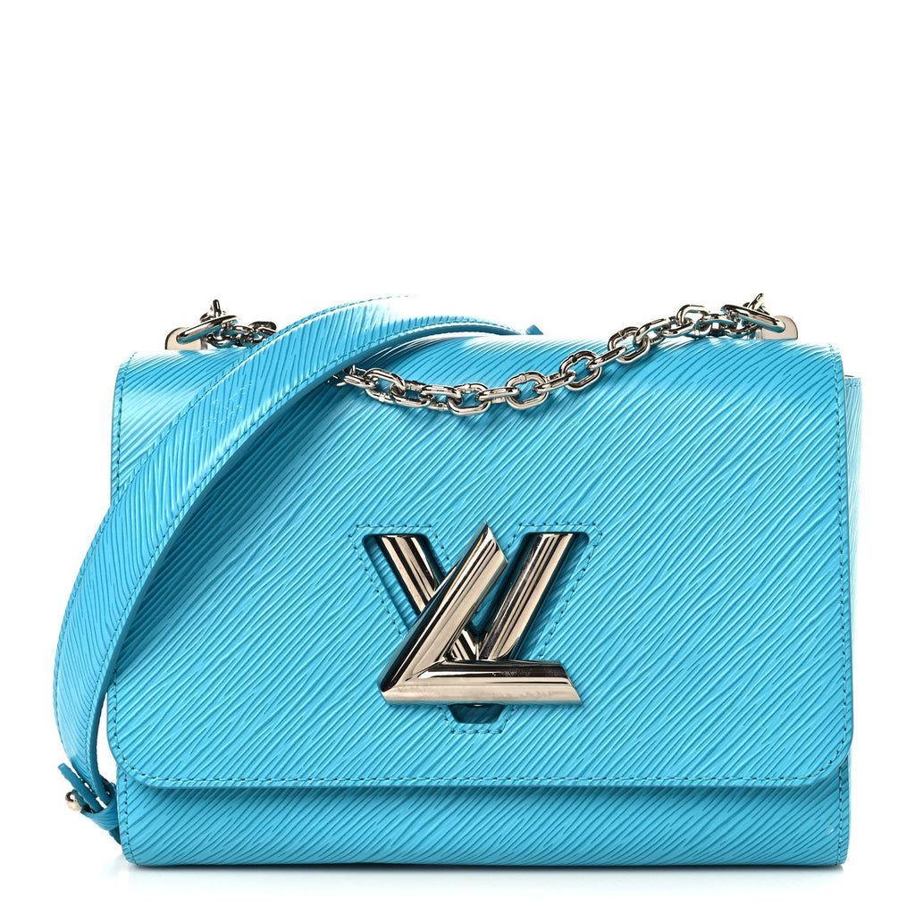 Epi Twist Shoulder Bag MM Turquoise