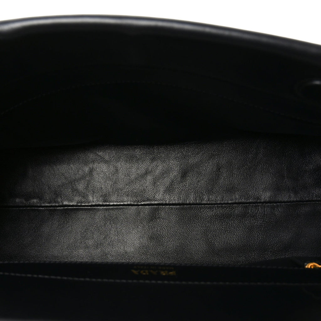 Calfskin Medium Enchaine Bag Black