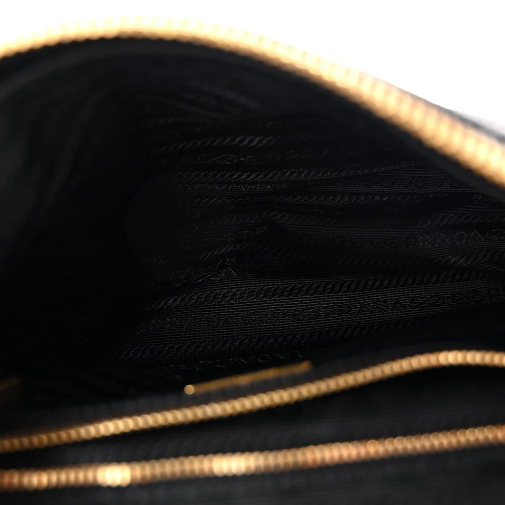 Tessuto Nylon Saffiano Crossbody Bag Black