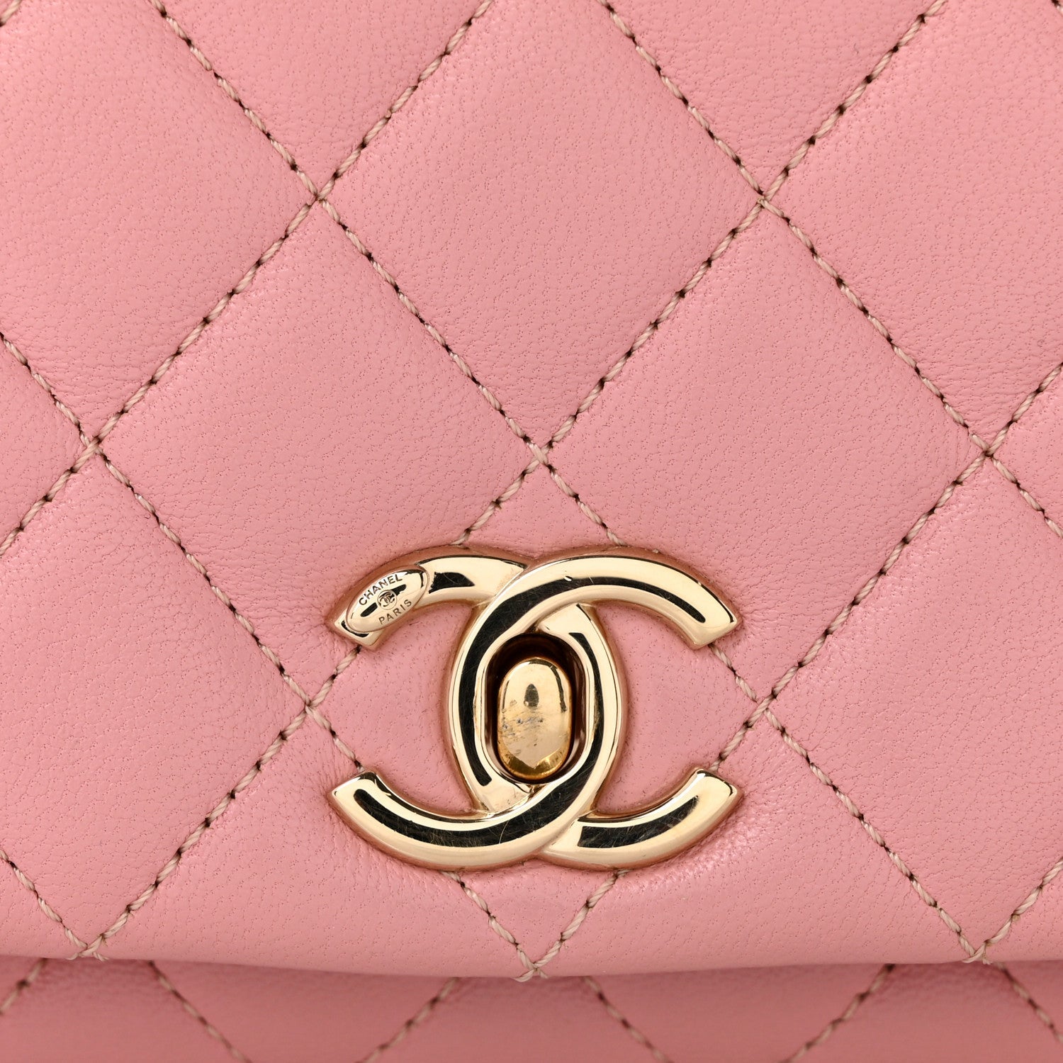 Lambskin Quilted Small Citizen Chic Flap Pink