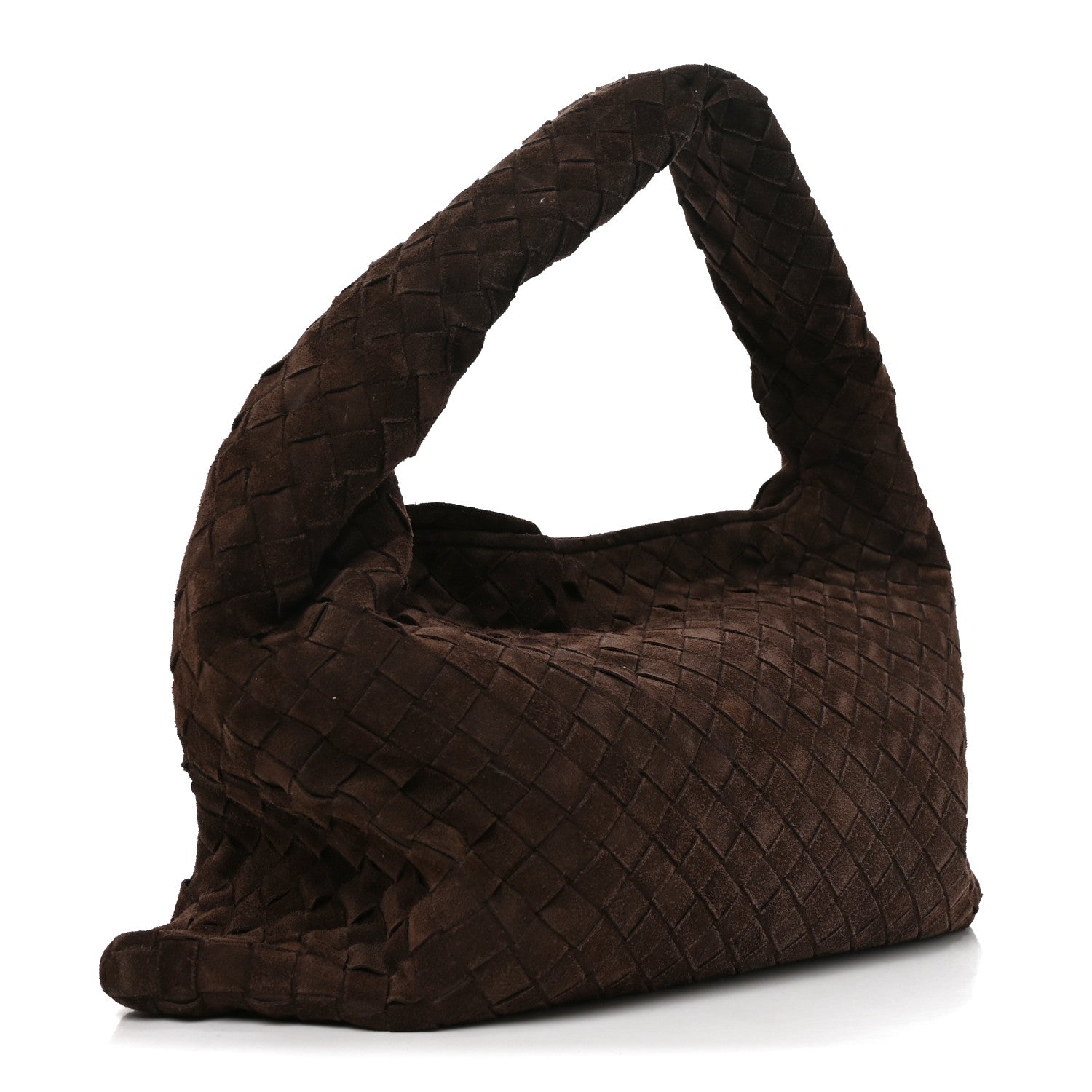 Suede Intrecciato Small Hop Fondant