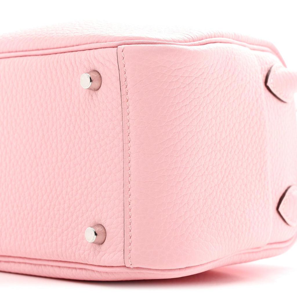Taurillon Clemence Verso Mini Lindy 20 Rose Sakura Gris Perle Rose Sakura Gris Perle