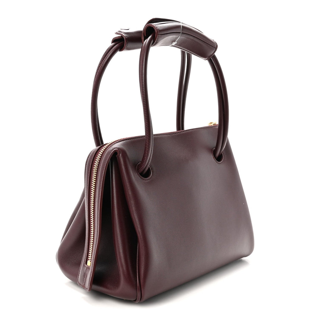 Supple Calfskin Small Madrid Bag Dark Burgundy