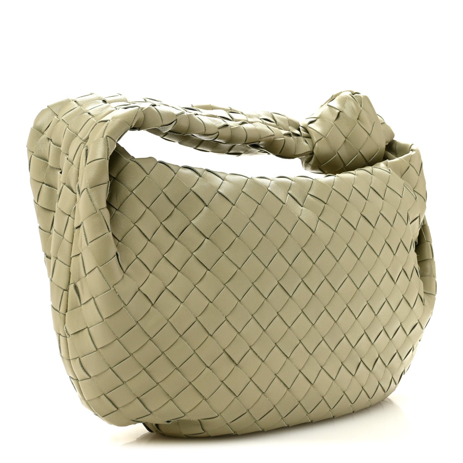 Nappa Intrecciato Teen Jodie Hobo Travertine