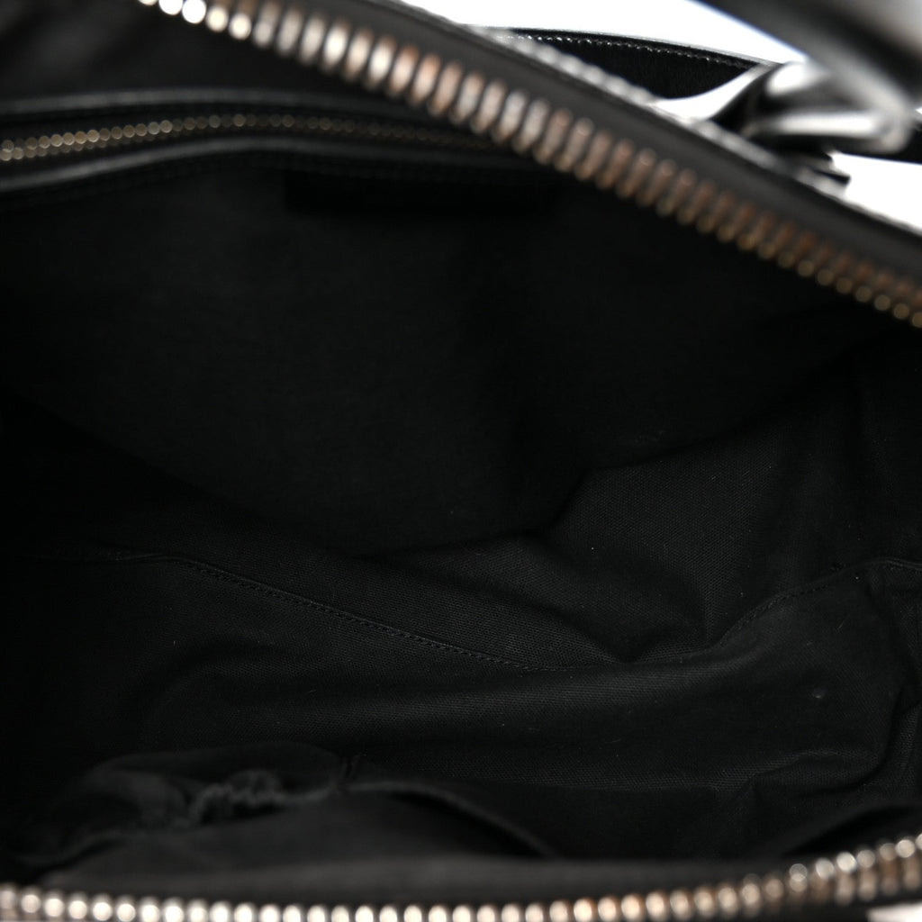 Shiny Lord Calfskin Medium Antigona Black