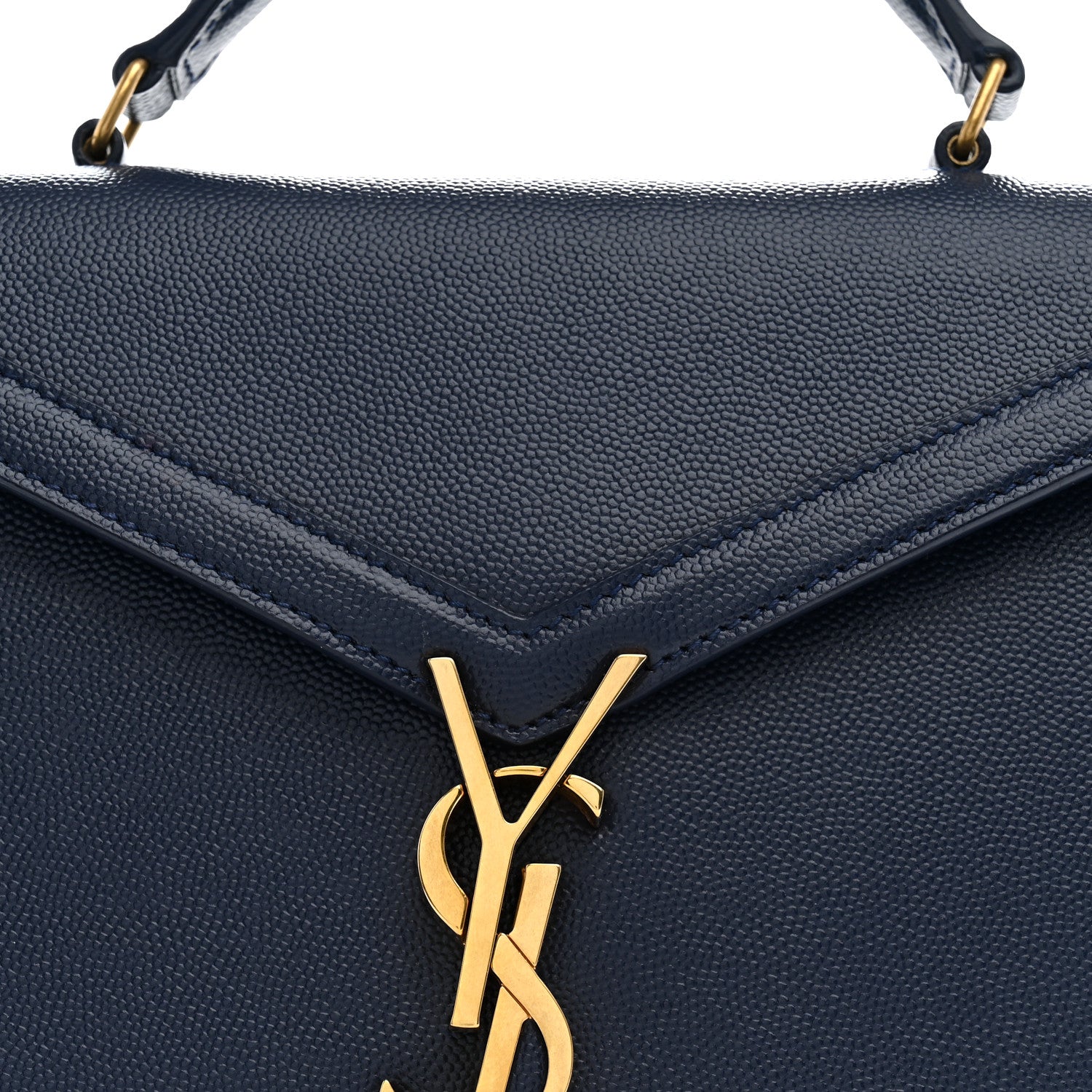Grain de Poudre Mini Classic Monogram Cassandra Top Handle Blue Charron