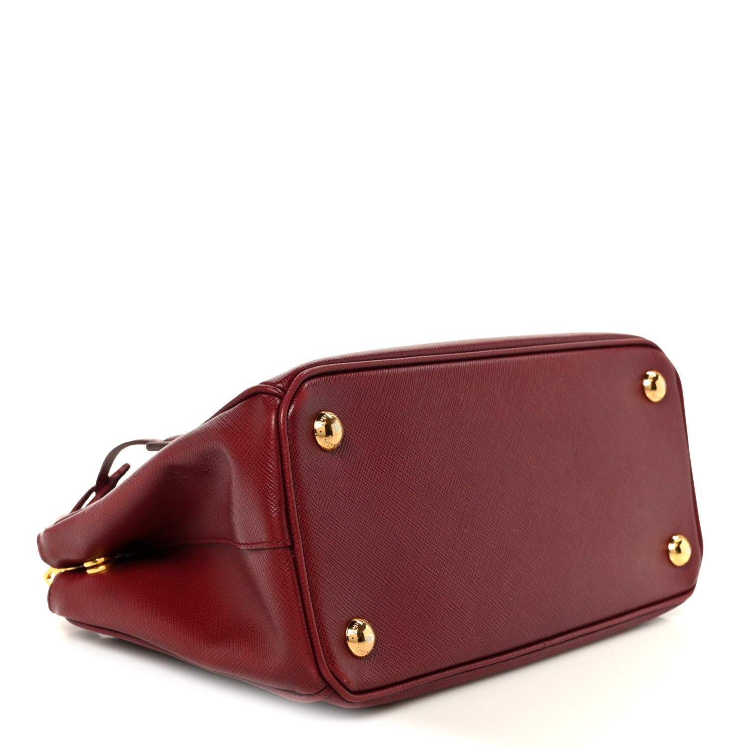 Saffiano Lux Small Galleria Double Zip Tote Cerise