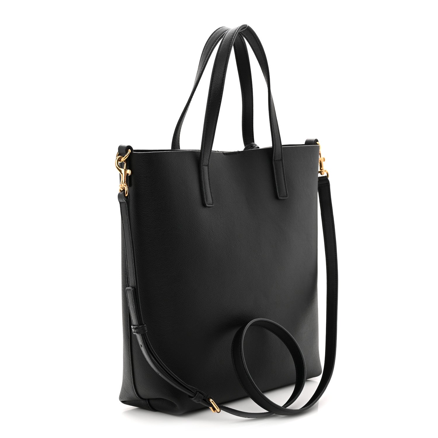 Calfskin Toy Shopping Tote Black