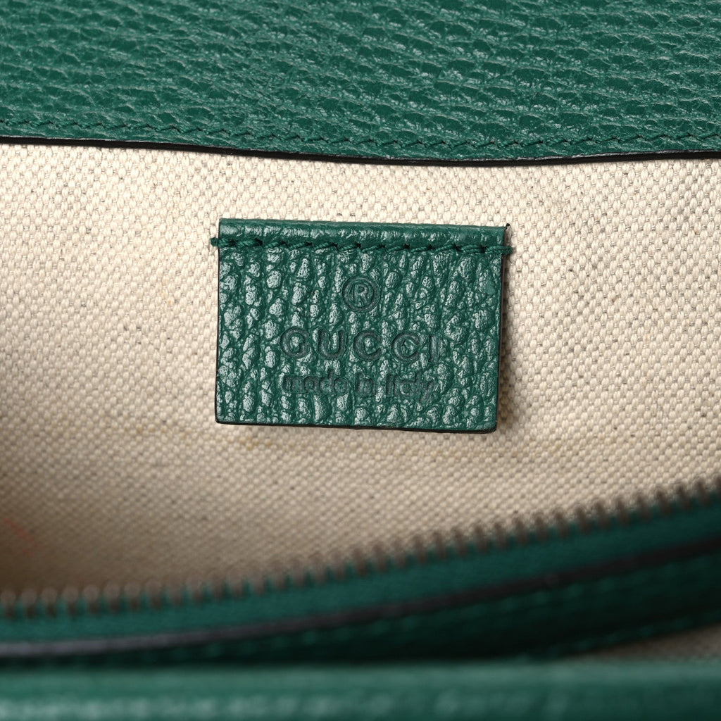 Pebbled Calfskin Small Dionysus Shoulder Bag Emerald