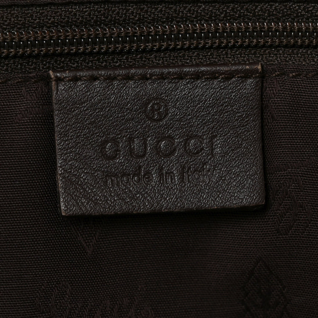 Guccissima Large Sukey Tote Dark Brown