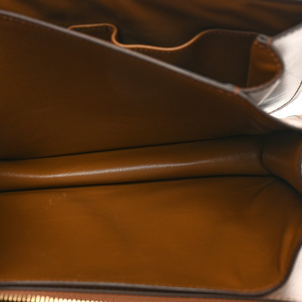 Box Calfskin Medium Classic Box Flap Bag Camel