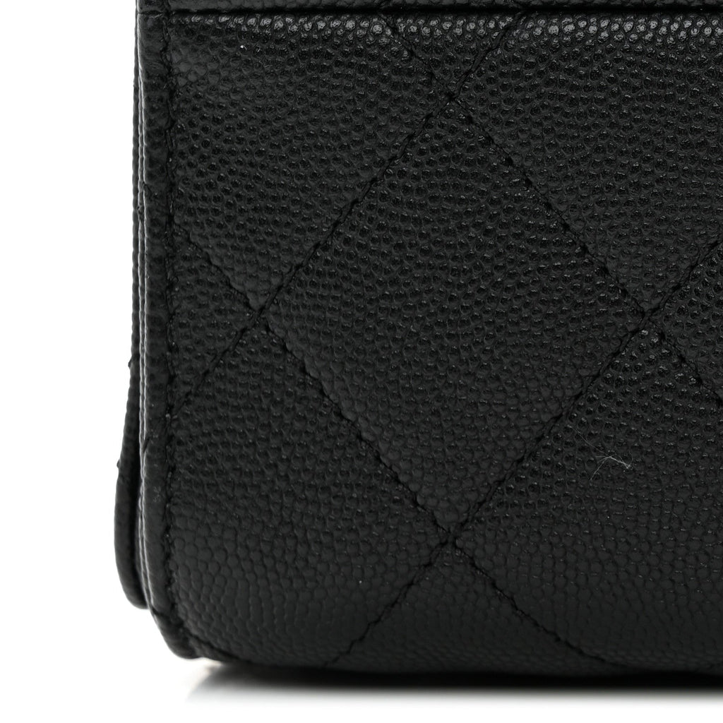 Caviar Quilted Small Chanel 25 Handbag Black