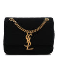 Jersey Wool Patchwork Monogram Mini Jamie Baguette Black