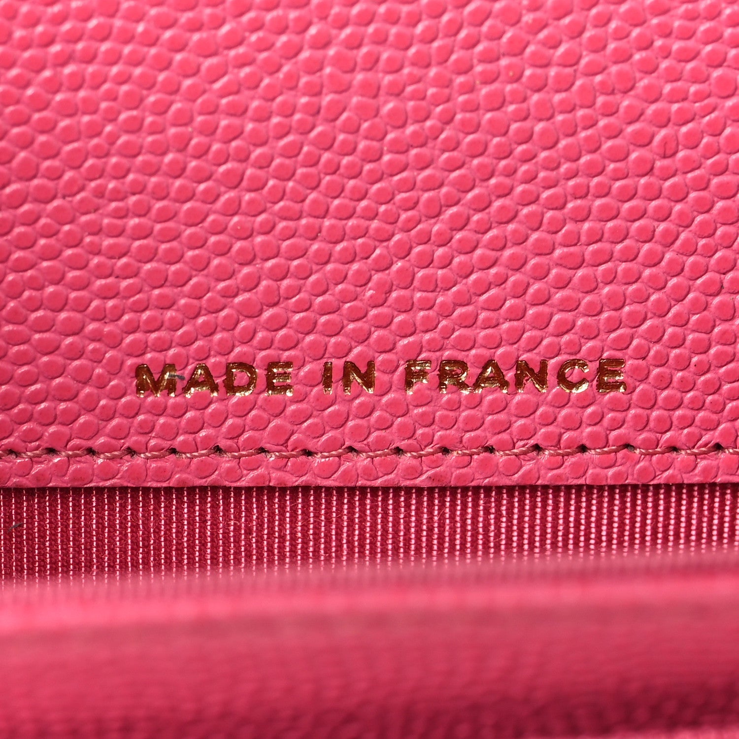 Caviar Quilted Flap Card Holder Wallet Pink