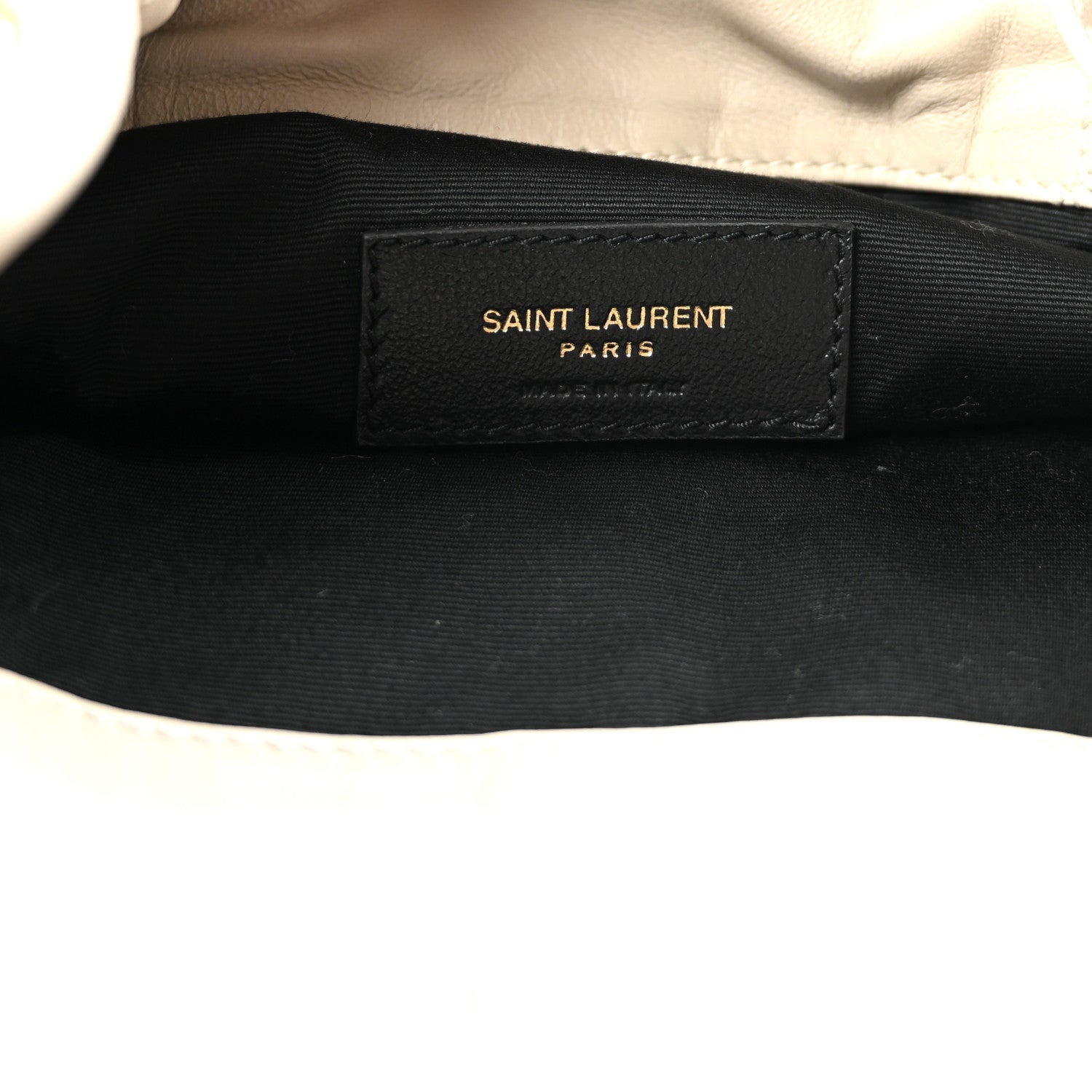 Lambskin Matelasse Monogram Medium Jamie 4.3 Pochon Crema Soft