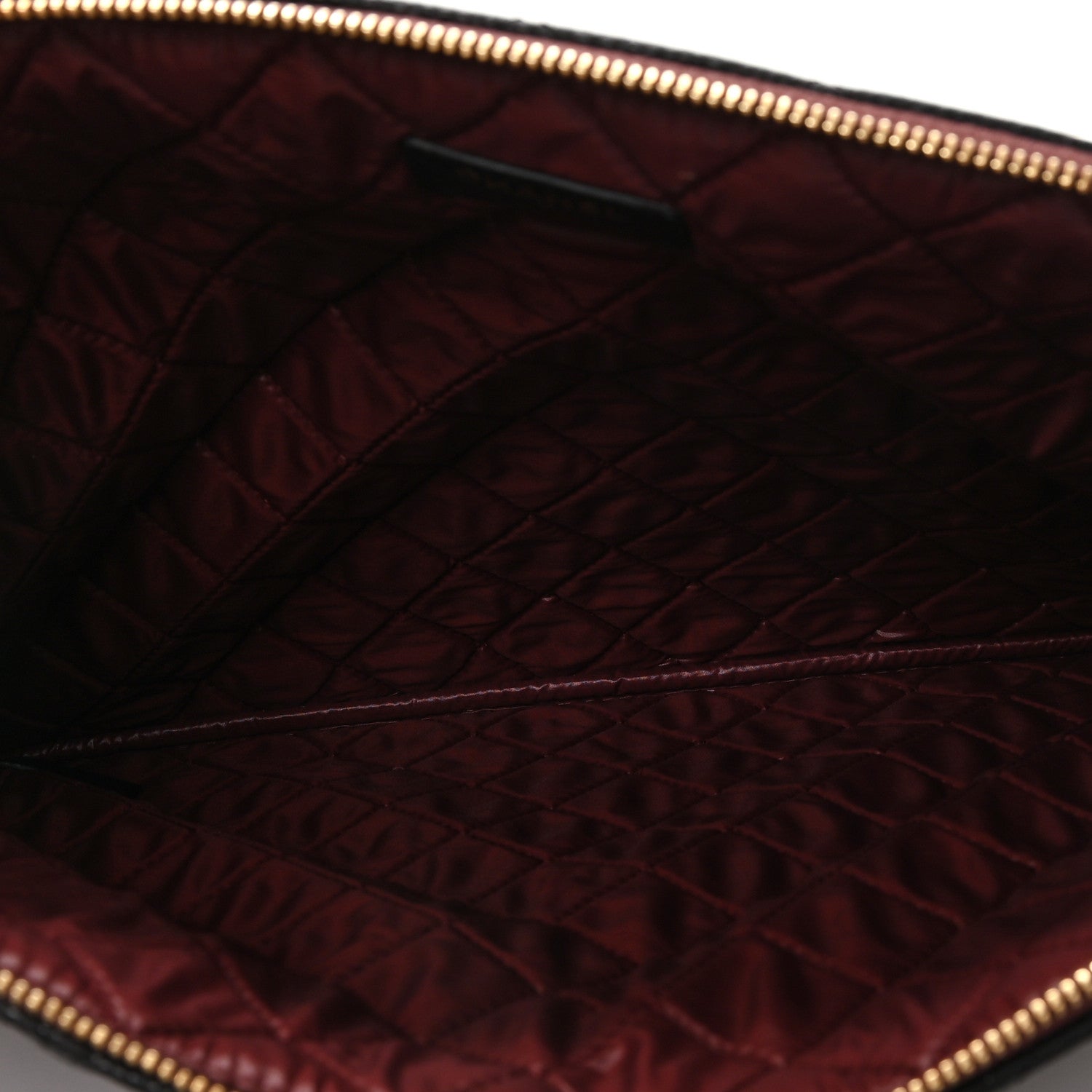 Caviar Quilted Large Cosmetic Case Black