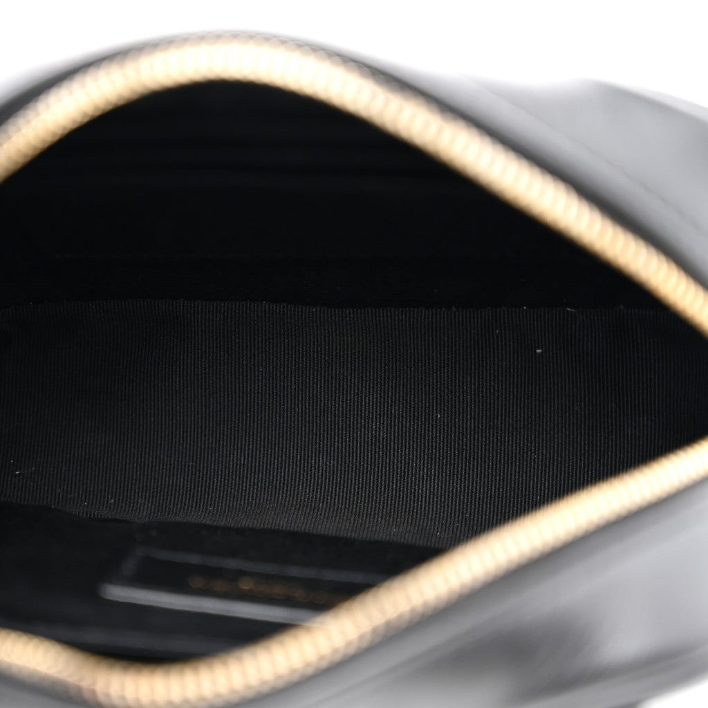 Calfskin Matelasse Monogram Lou Belt Bag Black