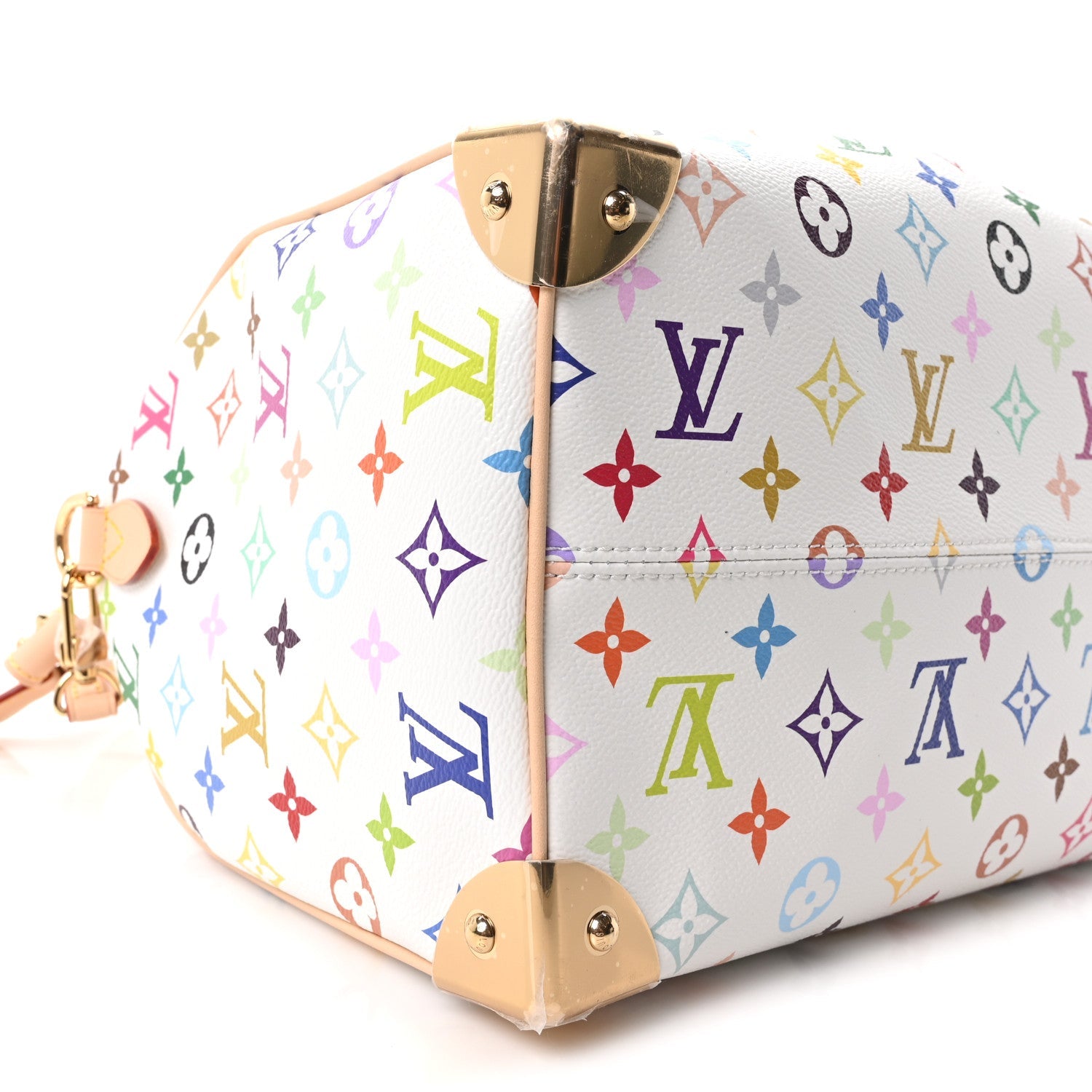 LV X TM Monogram Multicolor Speedy Soft 30 White