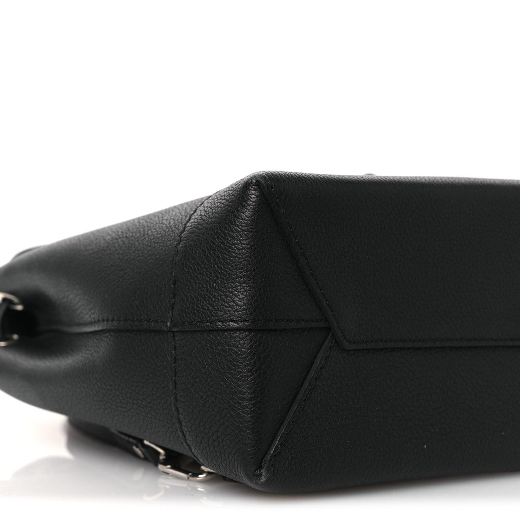 Calfskin Lockme Mini Backpack Black