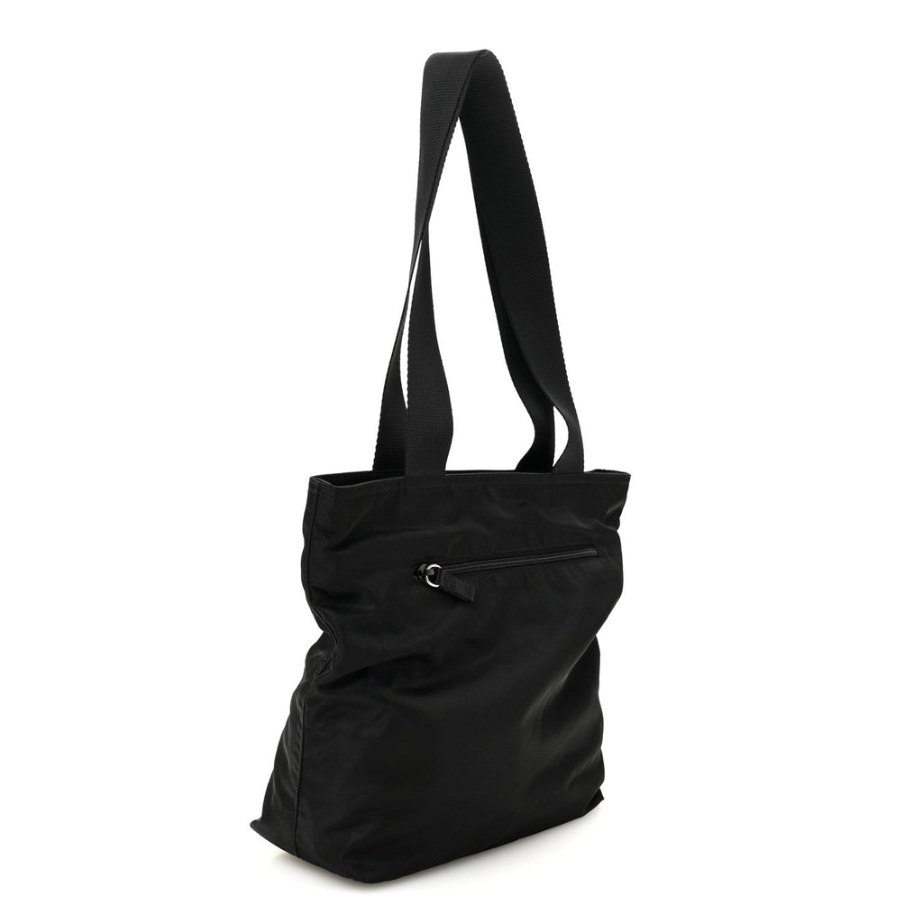 Tessuto Nylon Shopping Tote Black