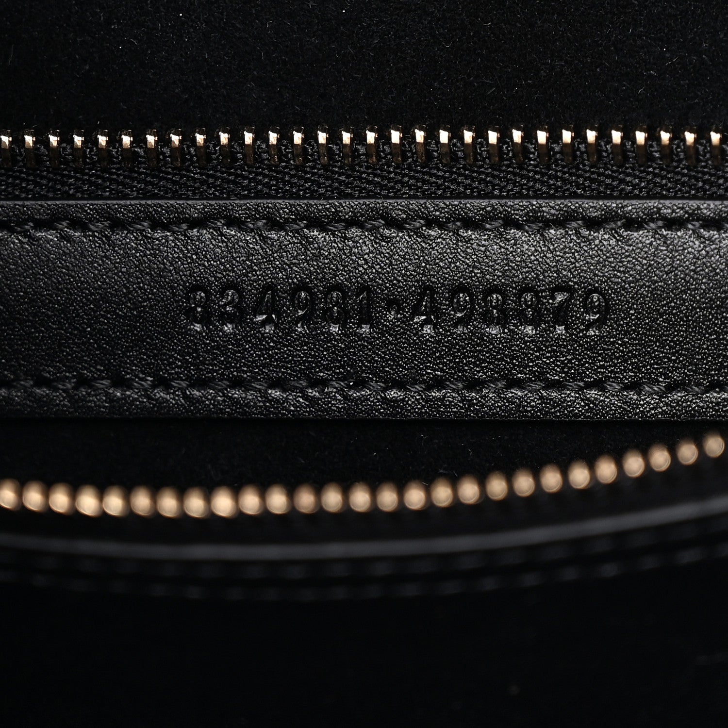 GG Calfskin Embossed B Medium Shoulder Bag Arabella Black