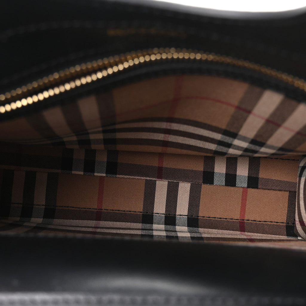 Smooth Calfskin Cashmere Check Mini Pocket Bag Brown
